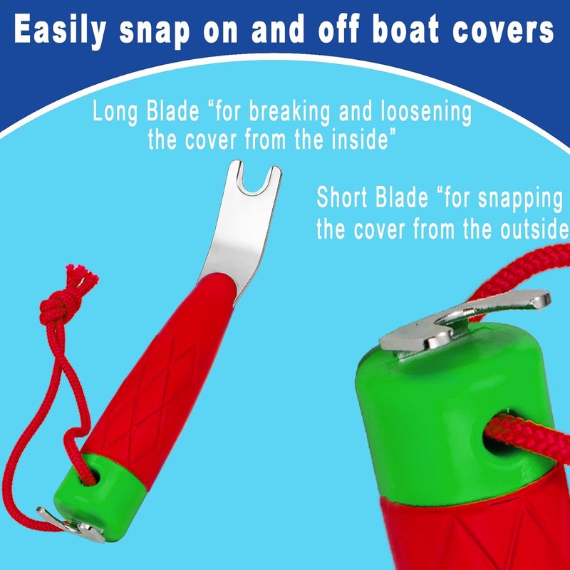 FullMayPro Top-Snapper Tool for Boat Canvas Snaps,Boat Cover Snap Release Tool,Prevent Canvas from Tearing,with Rope Floats,Won't Sink in Water - Image 4